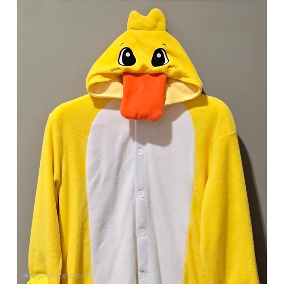Yellow Duck Onesie Pajamas - Picture 3 of 11